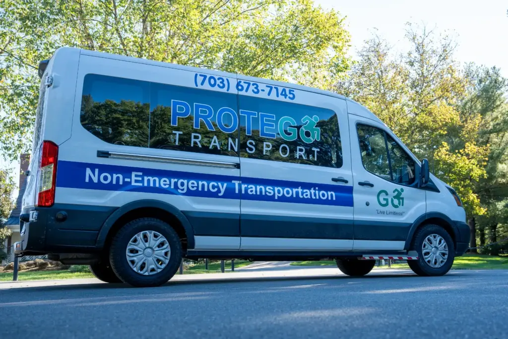 Protego Transport wheelchair van in Northern Virginia for non-emergency medical transportation pricing quotes